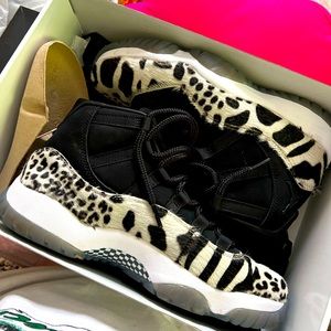 Women’s Nike Jordans 11 Retro Animal Instinct Shoe